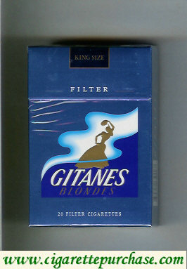 Gitanes Blondes Filter blue cigarettes hard box