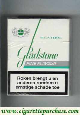 Gladstone Menthol Fine Flavour 25s cigarettes hard box