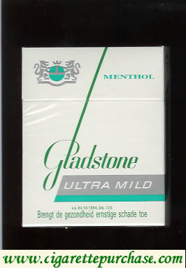 Gladstone Ultra Mild Menthol 25s cigarettes Hard box