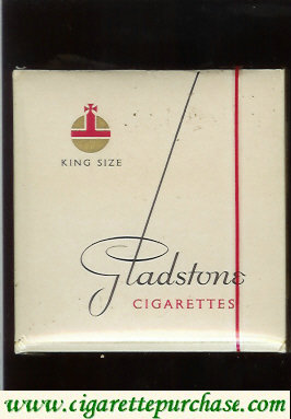 Gladstone cigarettes wide flat hard box