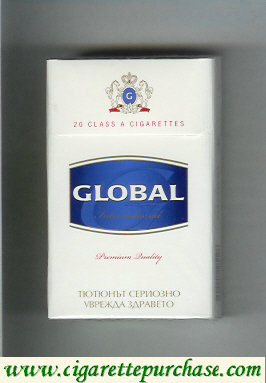 Global International Premium Quality cigarettes hard box