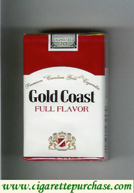 Gold Coast Full Flavor Premium 'Carolina Gold' Cigarettes soft box