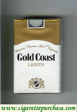 Gold Coast Lights Premium 'Carolina Gold' Cigarettes soft box