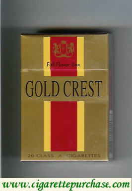 Gold Crest Full Flavor cigarettes hard box