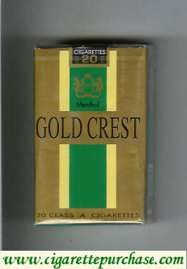 Gold Crest Menthol cigarettes soft box