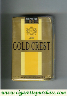 Gold Crest Lights cigarettes soft box