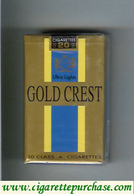 Gold Crest Ultra Lights cigarettes soft box