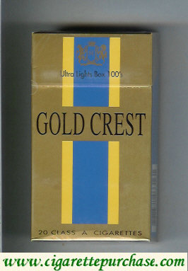 Gold Crest Ultra Lights Box 100s cigarettes hard box