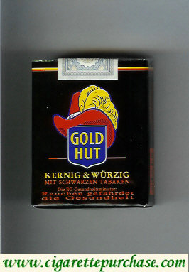 Gold Hut Kernig and Wurzig cigarettes soft box