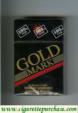 Gold Mark cigarettes hard box