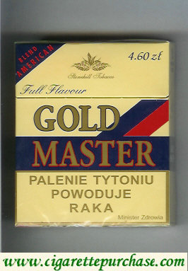 Gold Master Full Flavour Blend American 25s cigarettes hard box