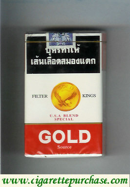 Gold USA Blend Special Filter Kings cigarettes soft box