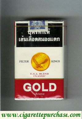 Gold USA Blend Classic Filter Kings cigarettes soft box