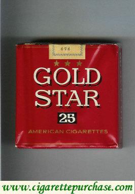 Gold Star 25s American Cigarettes soft box