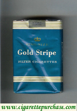 Gold Stripe Cigarettes soft box