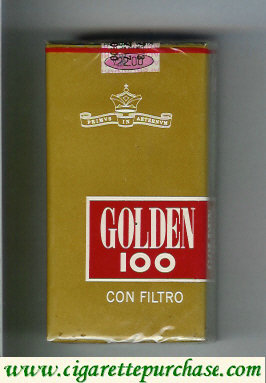 Golden Con Filtro 100s cigarettes soft box