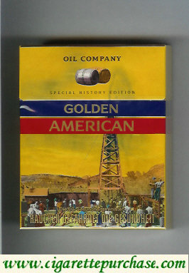 Golden American Special History Edition Oil Company 25s cigarettes hard box