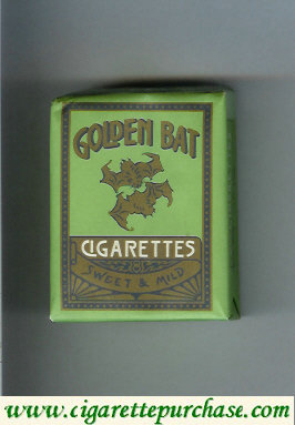 Golden Bat Sweet and Mild green cigarettes soft box