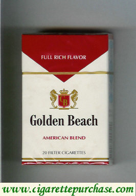 Golden Beach American Blend Full Rich Flavor cigarettes hard box