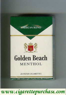 Golden Beach American Blend Menthol cigarettes hard box