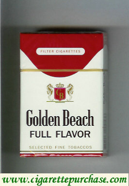 Golden Beach Full Flavor Selected Fine Tobaccos Filter cigarettes hard box