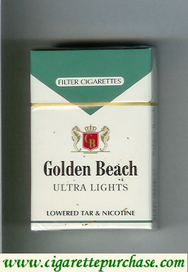 Golden Beach Ultra Lights Filter cigarettes hard box