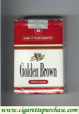 Golden Brown American Blend red and white cigarettes soft box