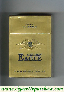 Golden Eagle Virginia Filter De luxe gold cigarettes hard box