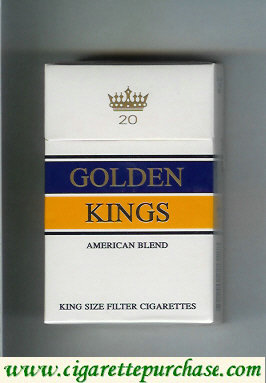 Golden Kings American Blend King Size Filter cigarettes hard box