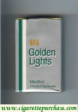 Golden Lights Menthol silver cigarettes soft box