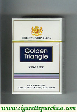 Golden Triangle Finest Virginia Blend King Size cigarettes hard box