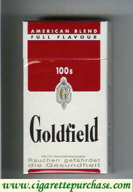 Goldfield American Blend Full Flavour 100s cigarettes hard box