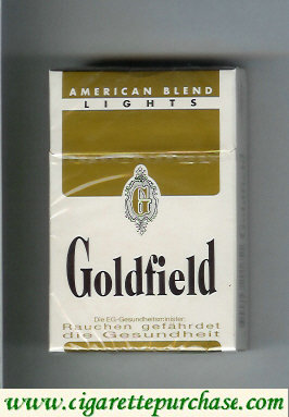Goldfield American Blend Lights cigarettes hard box