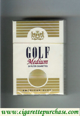 Gold Medium American Blend cigarettes hard box