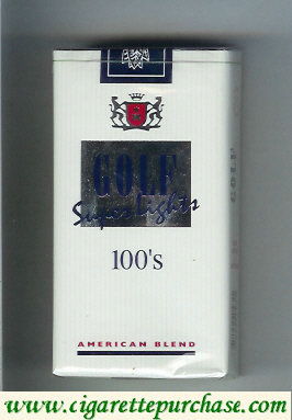 Gold Super Lights 100s American Blend cigarettes soft box