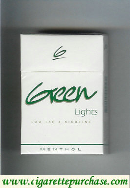 Green Lights Menthol cigarettes hard box
