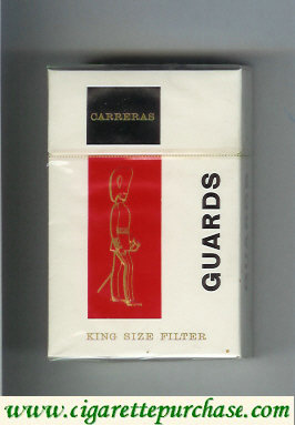 Guards Carreras King Size Filter cigarettes hard box