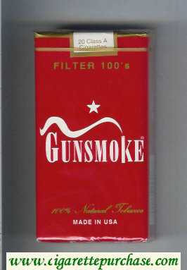 Gunsmoke Filter 100s cigarettes soft box