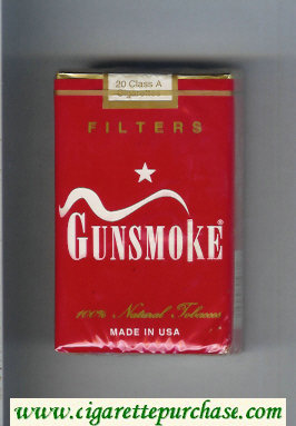 Gunsmoke Filters cigarettes soft box