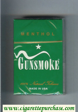 Gunsmoke Menthol cigarettes hard box