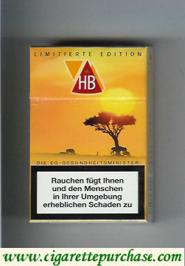 HB cigarettes Limitierte Edition hard box