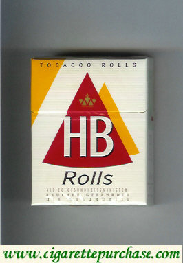 HB Rolls cigarettes hard box