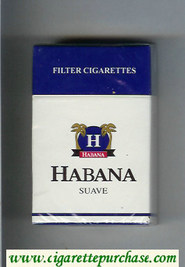 Habana Suave Filter cigarettes hard box