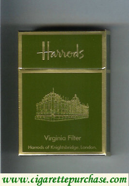 Harrods Virginia Filter cigarettes hard box