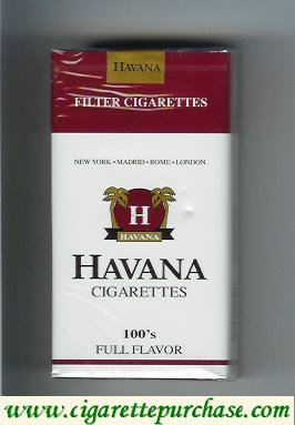 Havana cigarettes 100s Full Flavor soft box