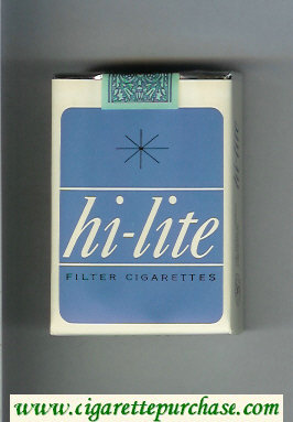 Hi-Lite Filter cigarettes light blue soft box