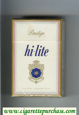 Hi-Lite Prestige cigarettes hard box