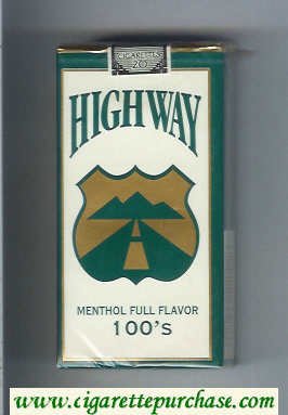 Highway Menthol Full Flavor 100s cigarettes soft box