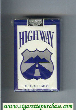 Highway Ultra Lights cigarettes soft box
