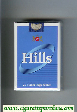 Hills blue and white cigarettes soft box